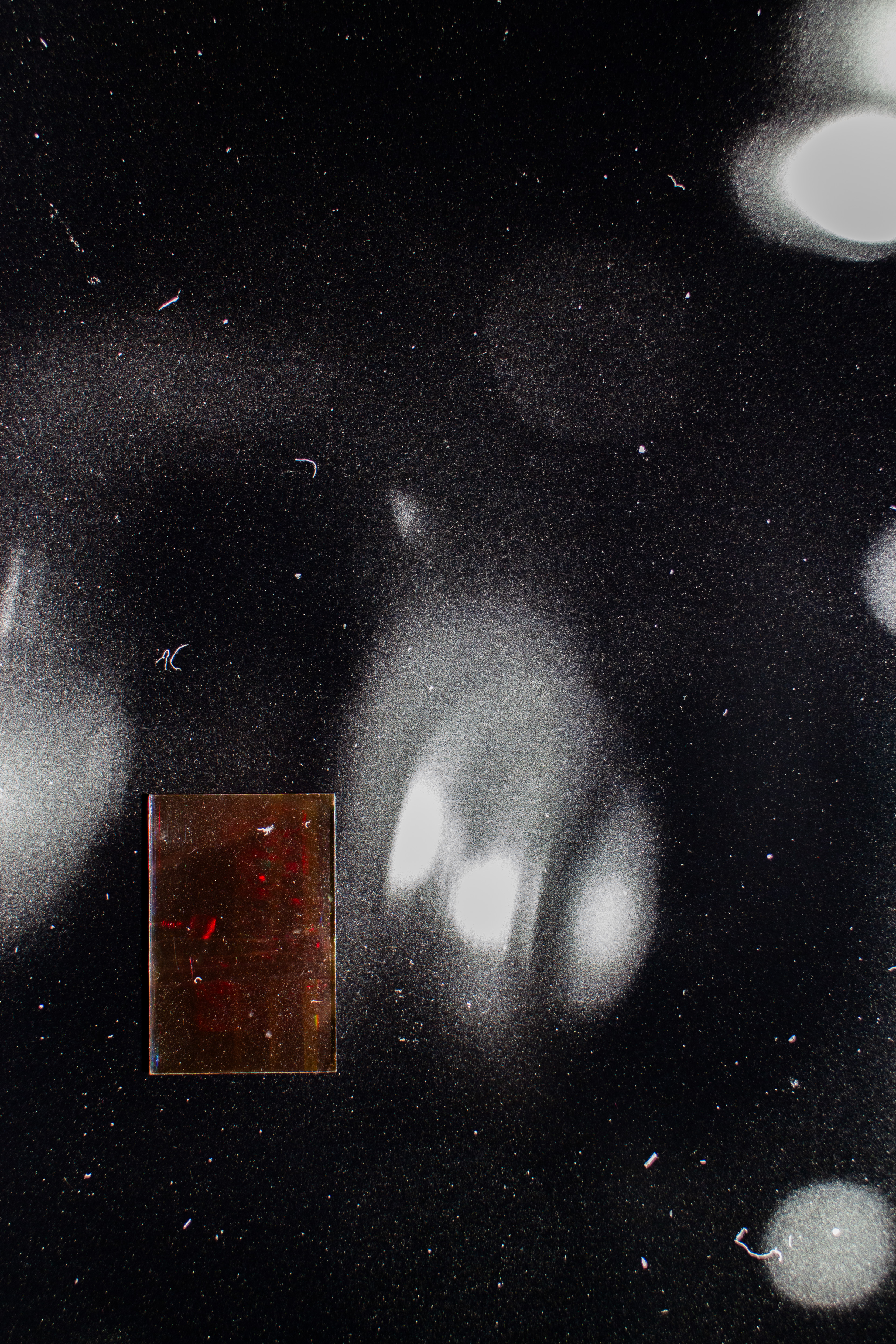 © The very pulse of the machine, inframince, 2026, tirage argentique, hologramme sur verre de Sara Bensaltana