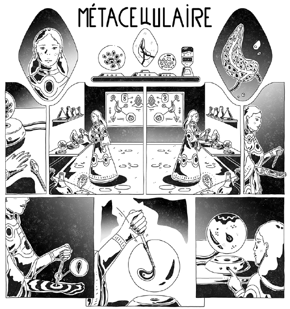 Métacellulaire (2024) / Yohan Colombié-Vivès / extrait de la planche 1