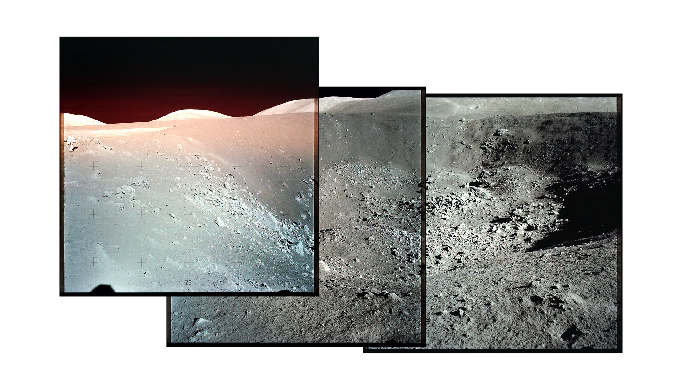 Lune photographiée lors d'une mission Apollo