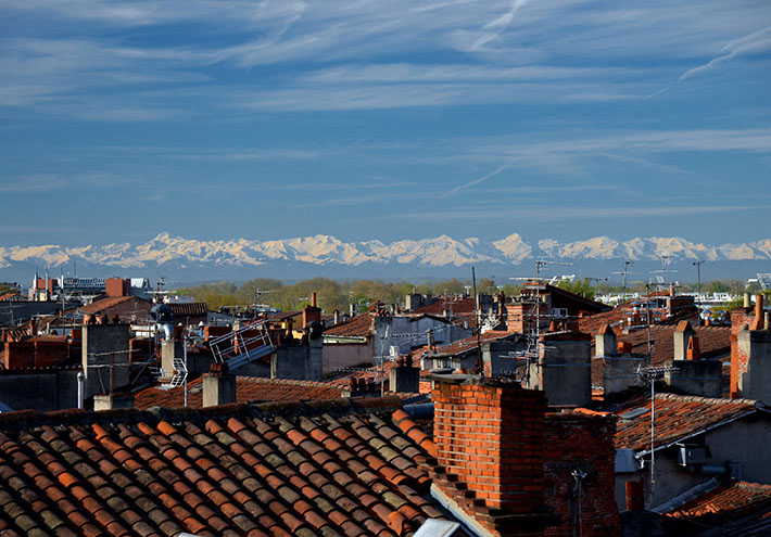 vue pyrenees toulouse