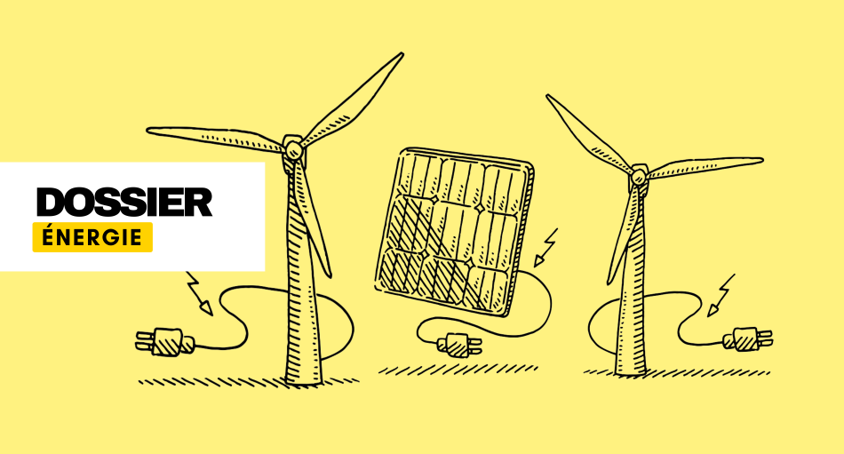 éoliennes et panneaux solaires pour production d'électricité